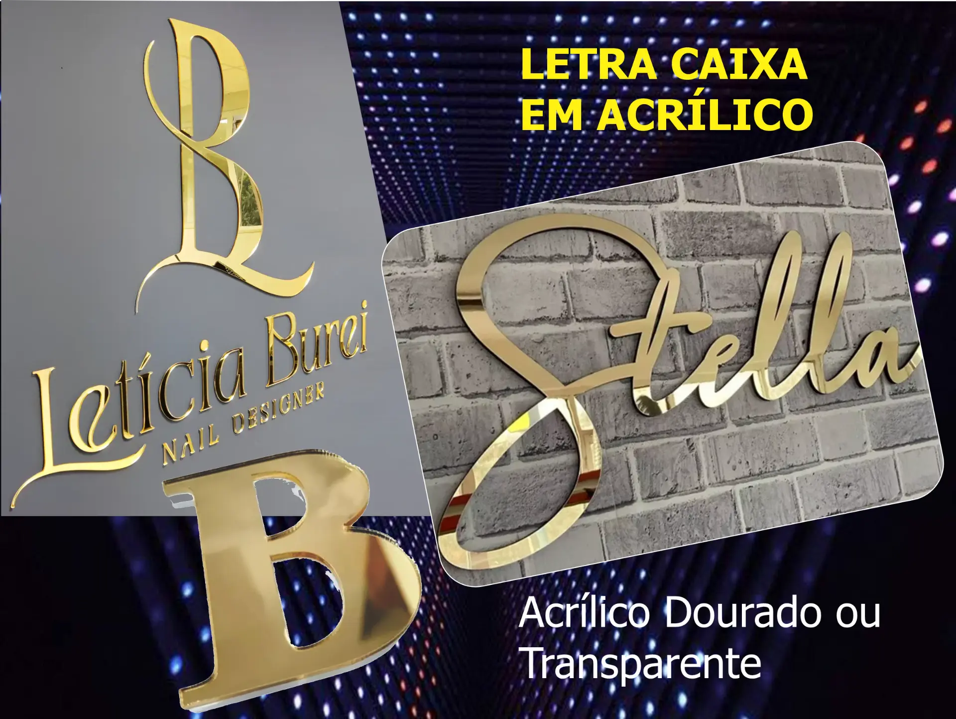 Letra Caixa — Acrílico