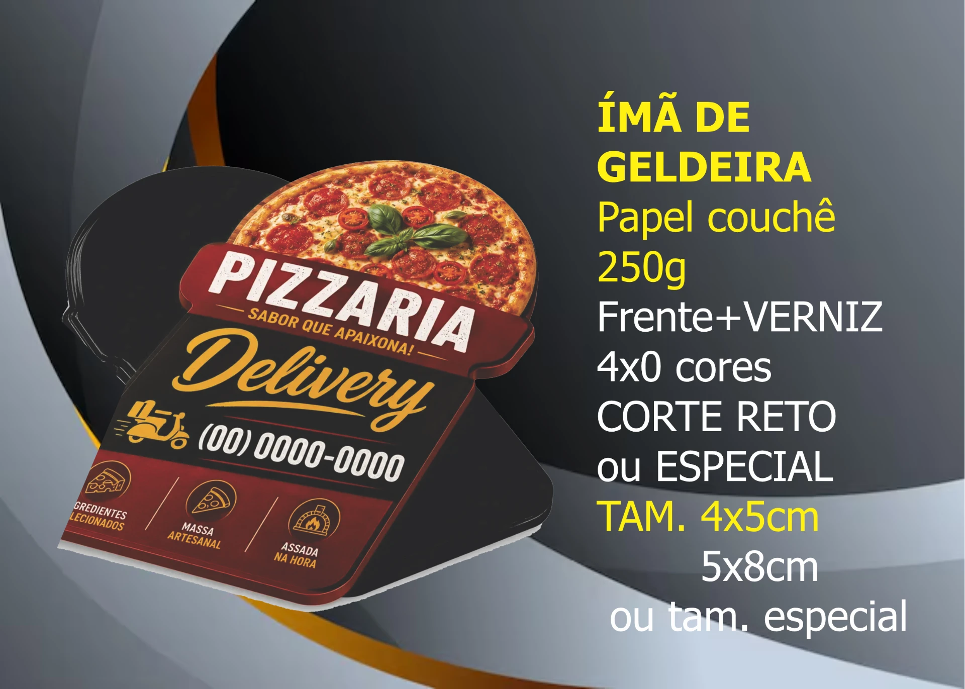 Folhetos — Ímã de geladeira