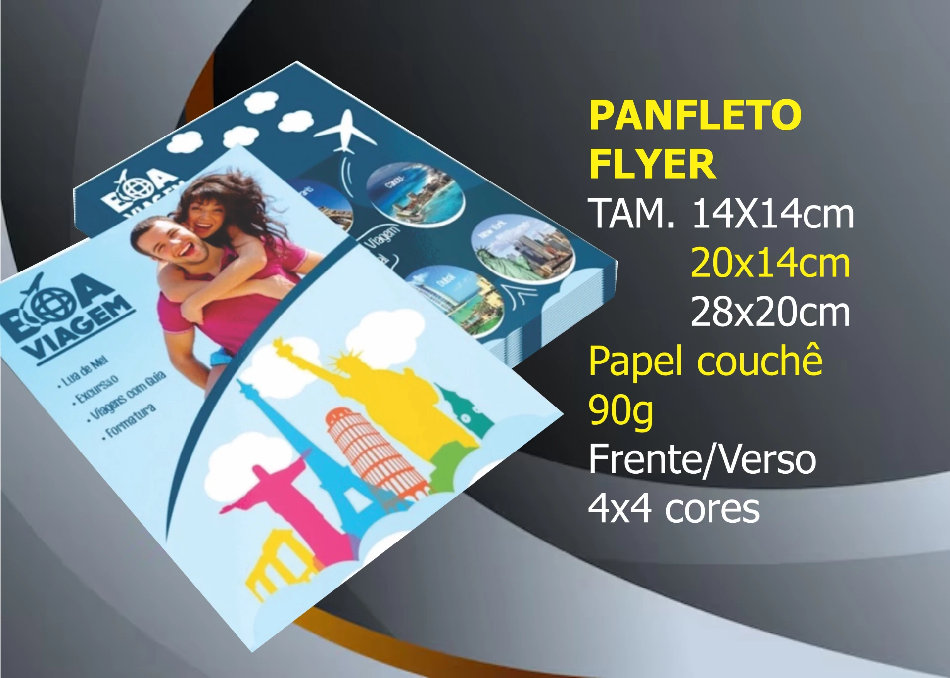 Folhetos — Panfleto / Flyer 4x4