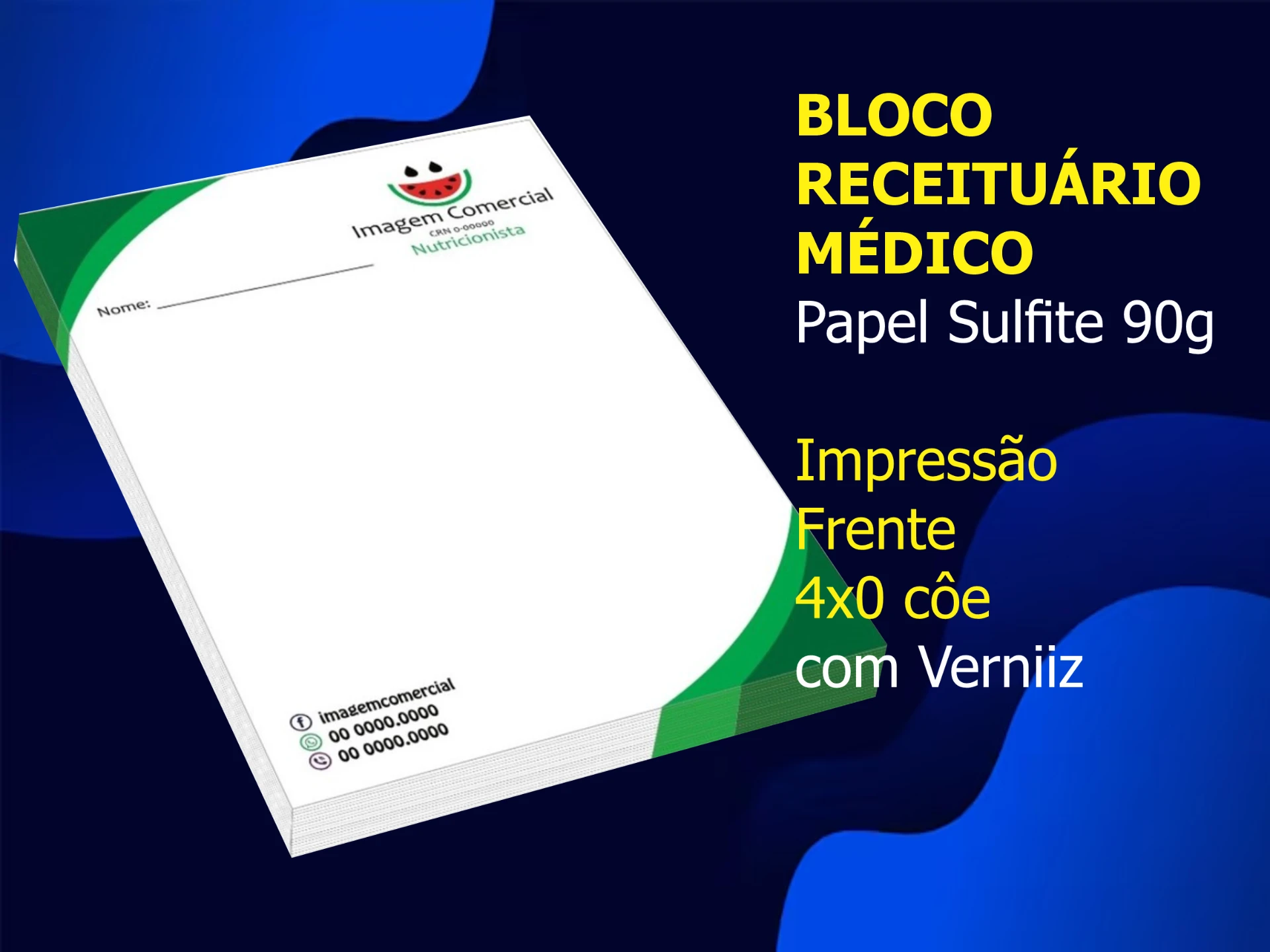 Talões e Blocos — Bloco receituário médico
