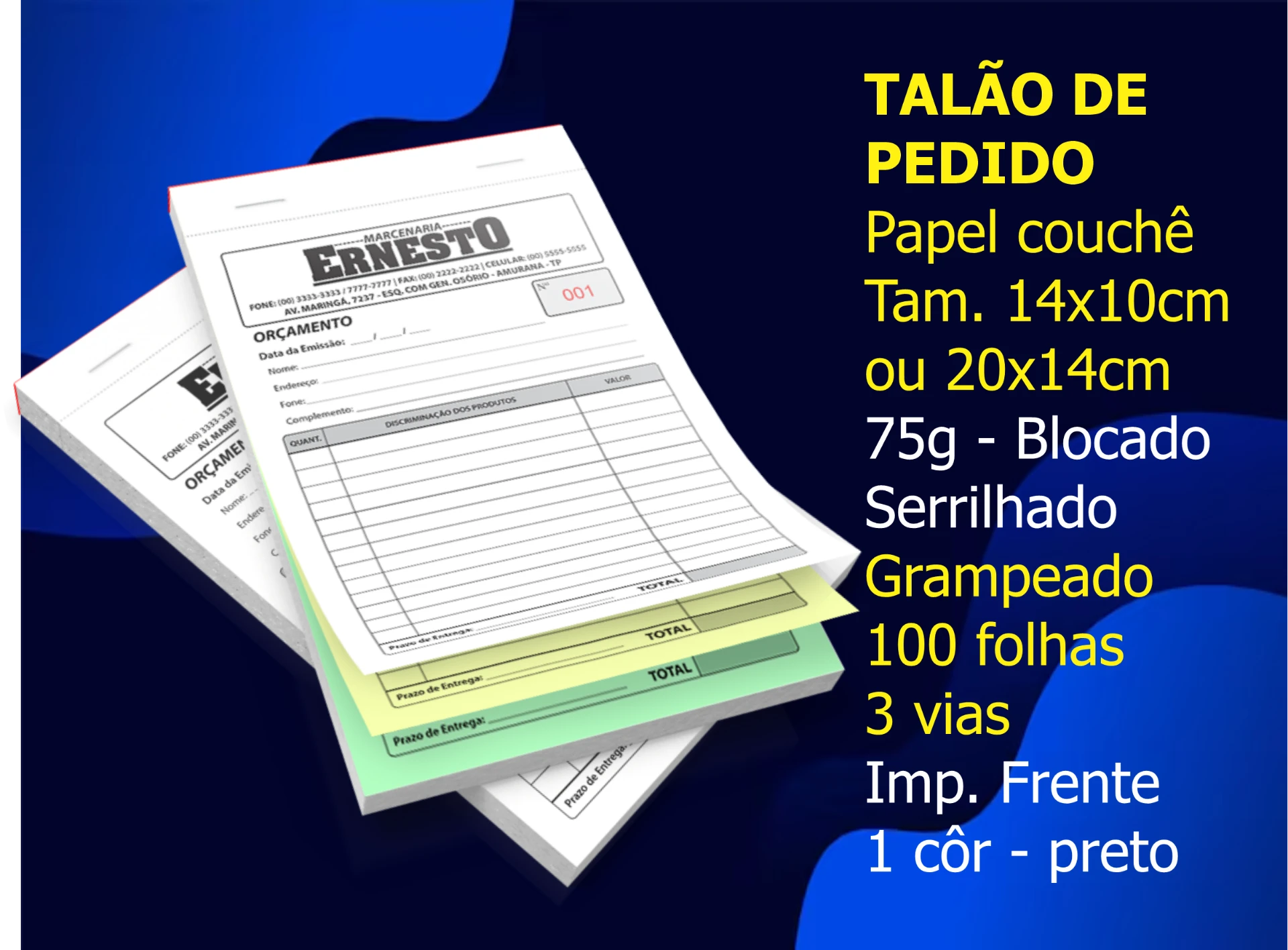 Talões e Blocos